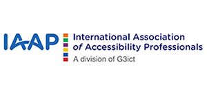 International Association of Accessibility professionals website home page